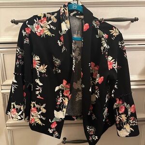 Floral Black Jacket